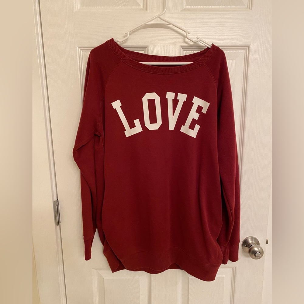 Burgundy Red Maternity Sweater - Love Brand